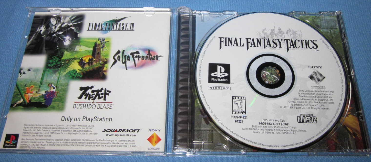 Sony PS1 Game ~ Final Fantasy Tactics ~ very good very clean condition