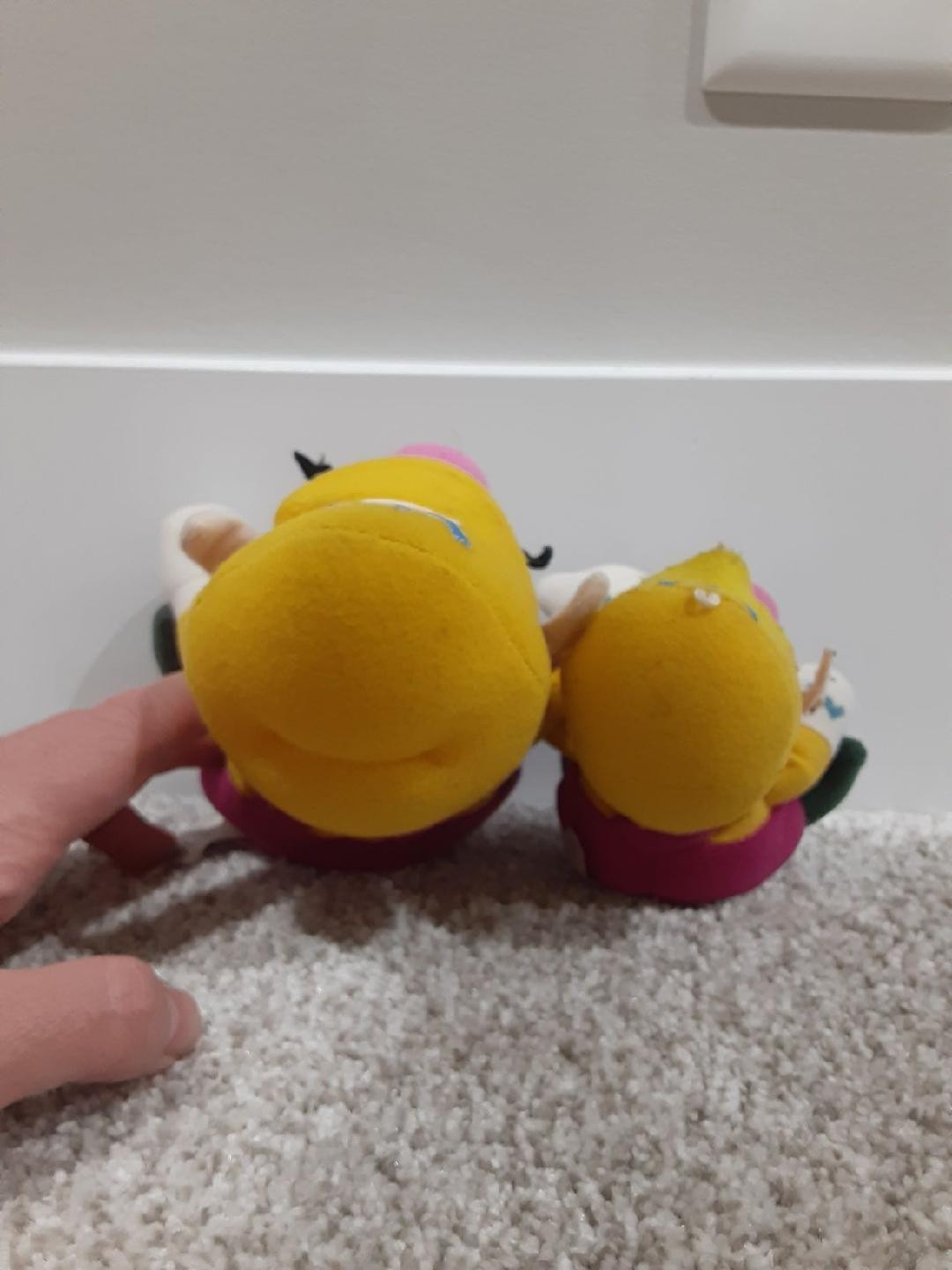 Super Mario Beanbag Plush | 6″ Wario & 4″ Wario Plush | 1997 BD&A
