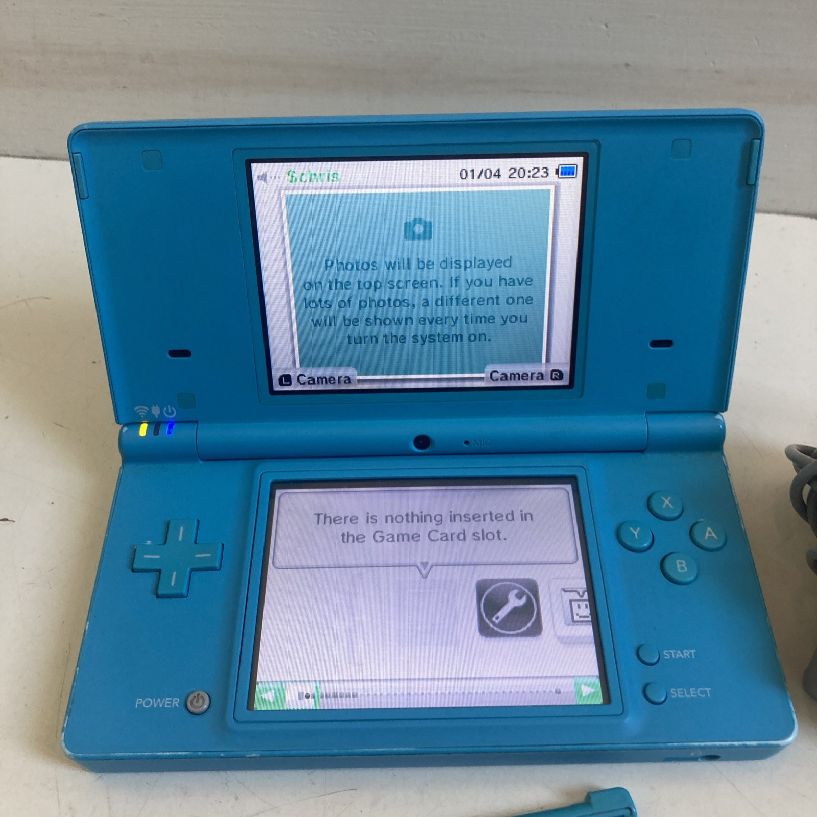 Nintendo DSi Light Blue Handheld Console Game System Tested Working With Charger