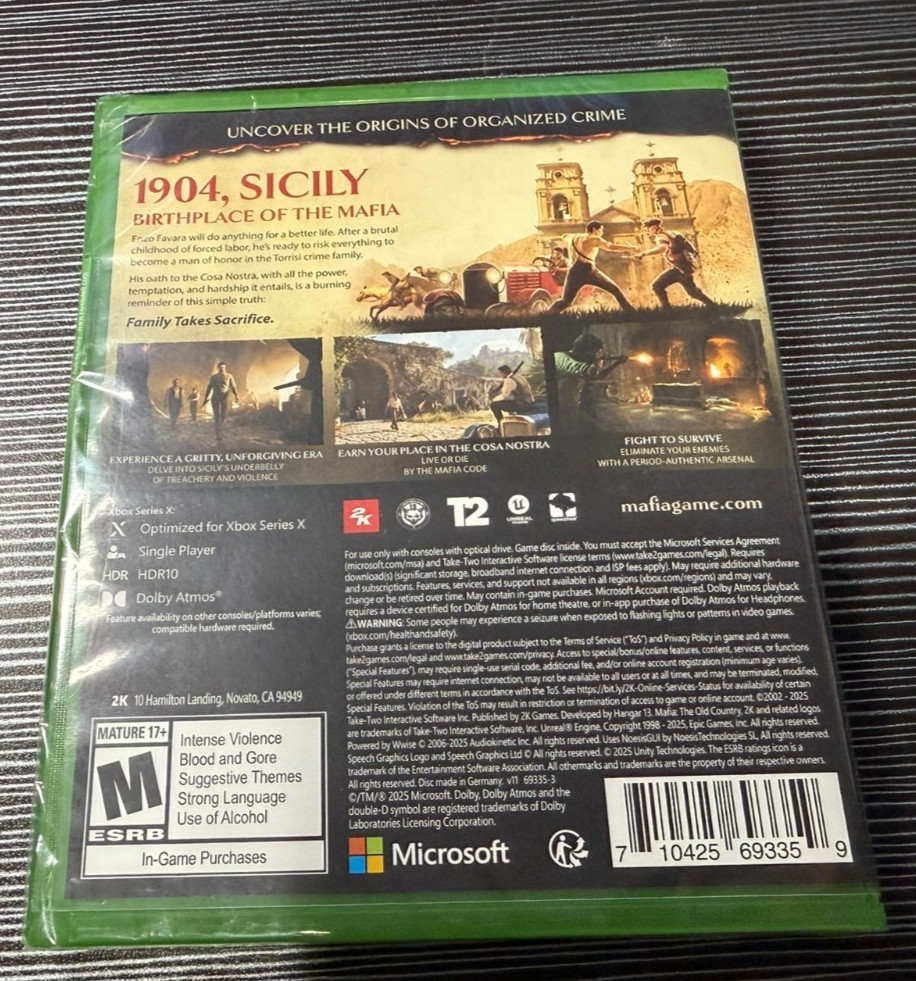 Mafia: The Old Country – Microsoft Xbox Series X