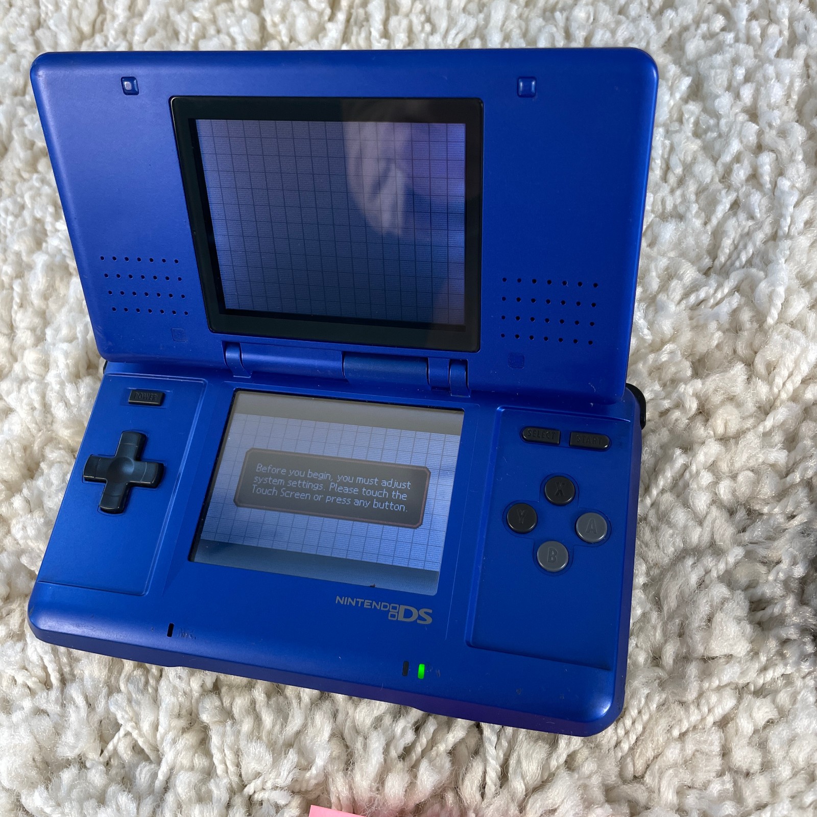 Nintendo DS Original NTR-001 Cobalt Blue Handheld Console System READ