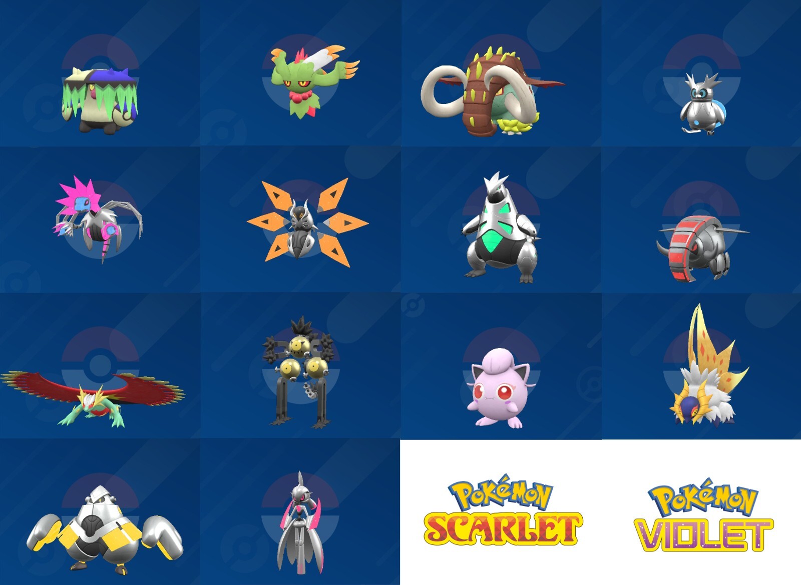 Choose Your Shiny Paradox Pokemon! 6IV Paldea Future Pokedex Scarlet Violet SV