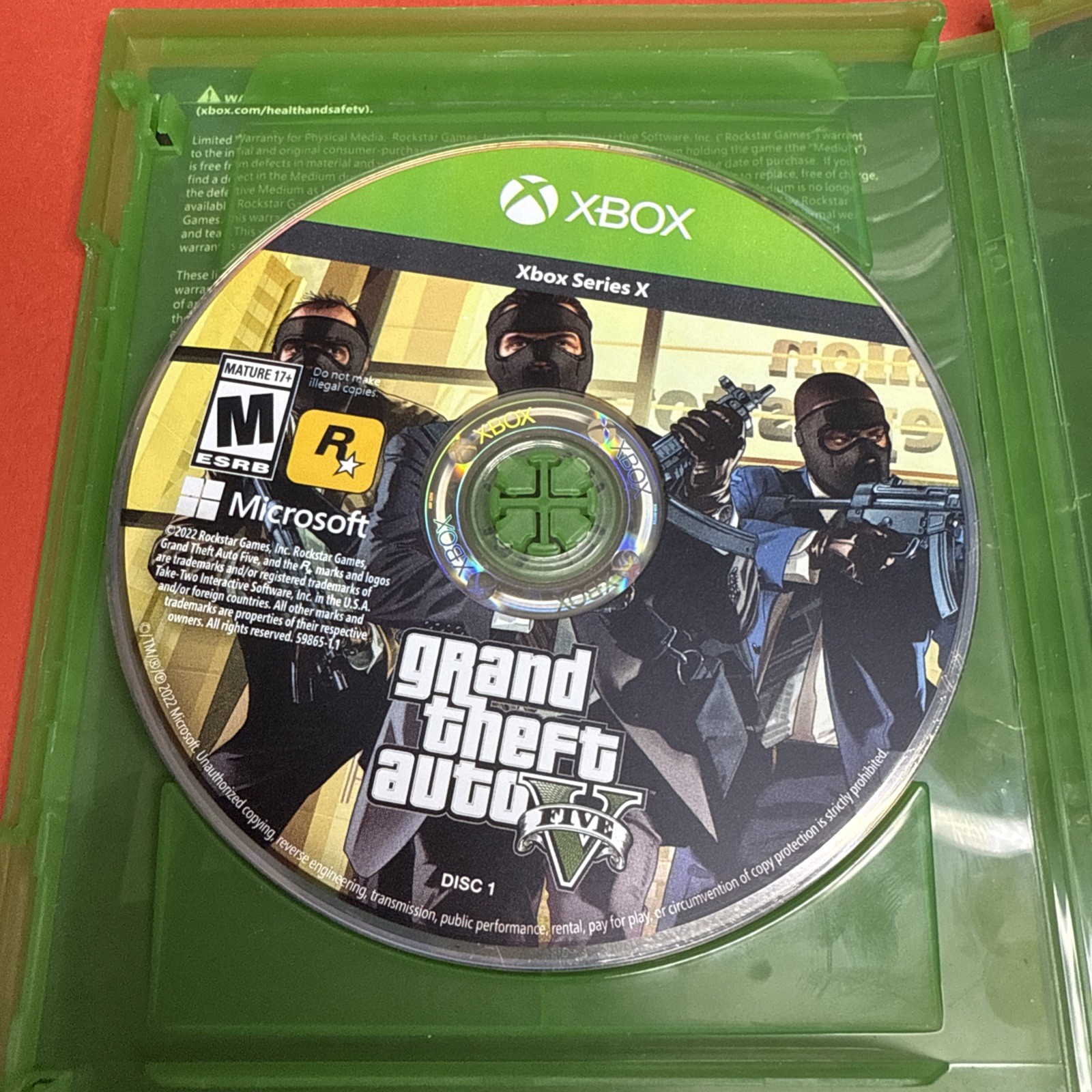 Grand Theft Auto V GTA 5 (Xbox Series X, 2022) – 2 Discs & Case