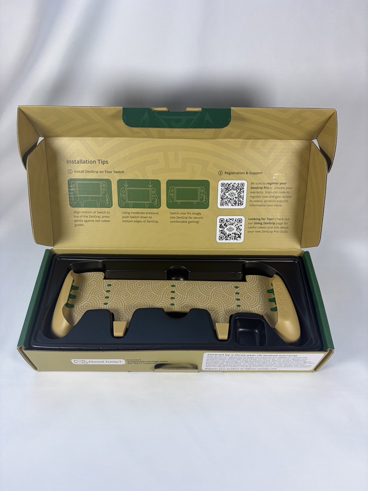 Satisfye ZenGrip Pro Nintendo Switch Gaming Grip Mythic Legend Of Zelda Edition