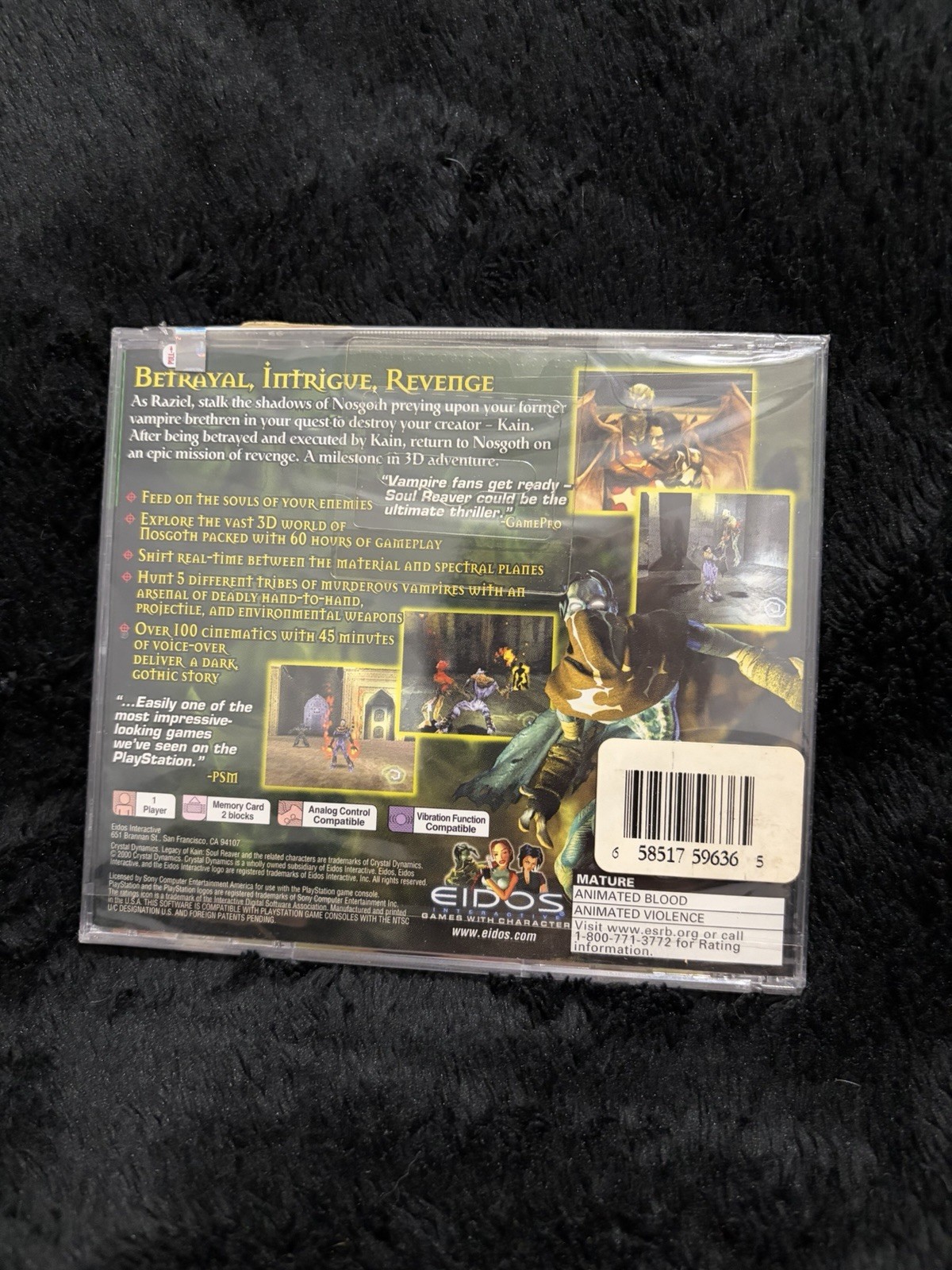 Eidos Interactive Legacy of Kain: Soul Reaver PS1 NTSC-U/C M 1999 Greatest Hits