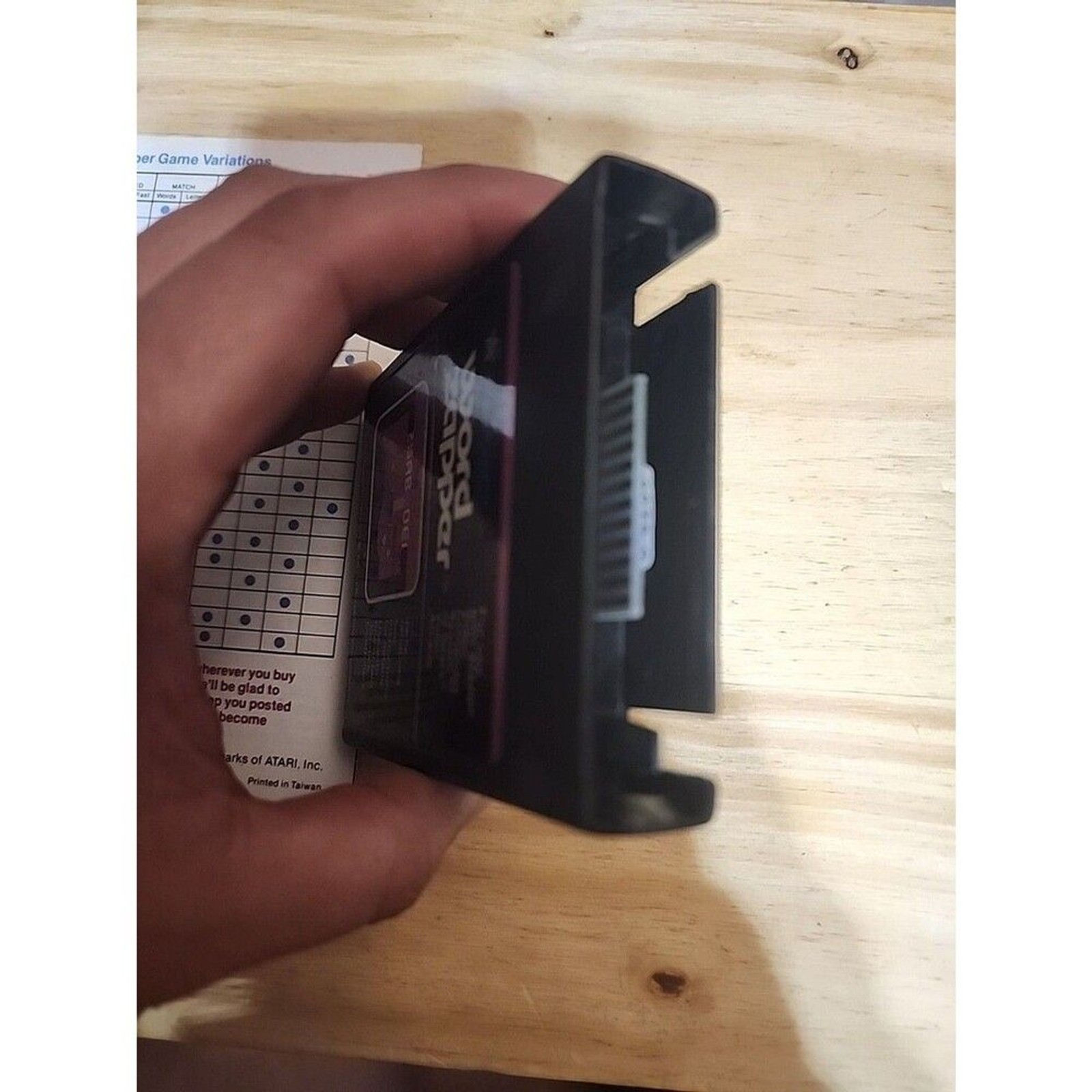 Word Zapper – Atari 2600 Video Game with Manual – Tested & Working