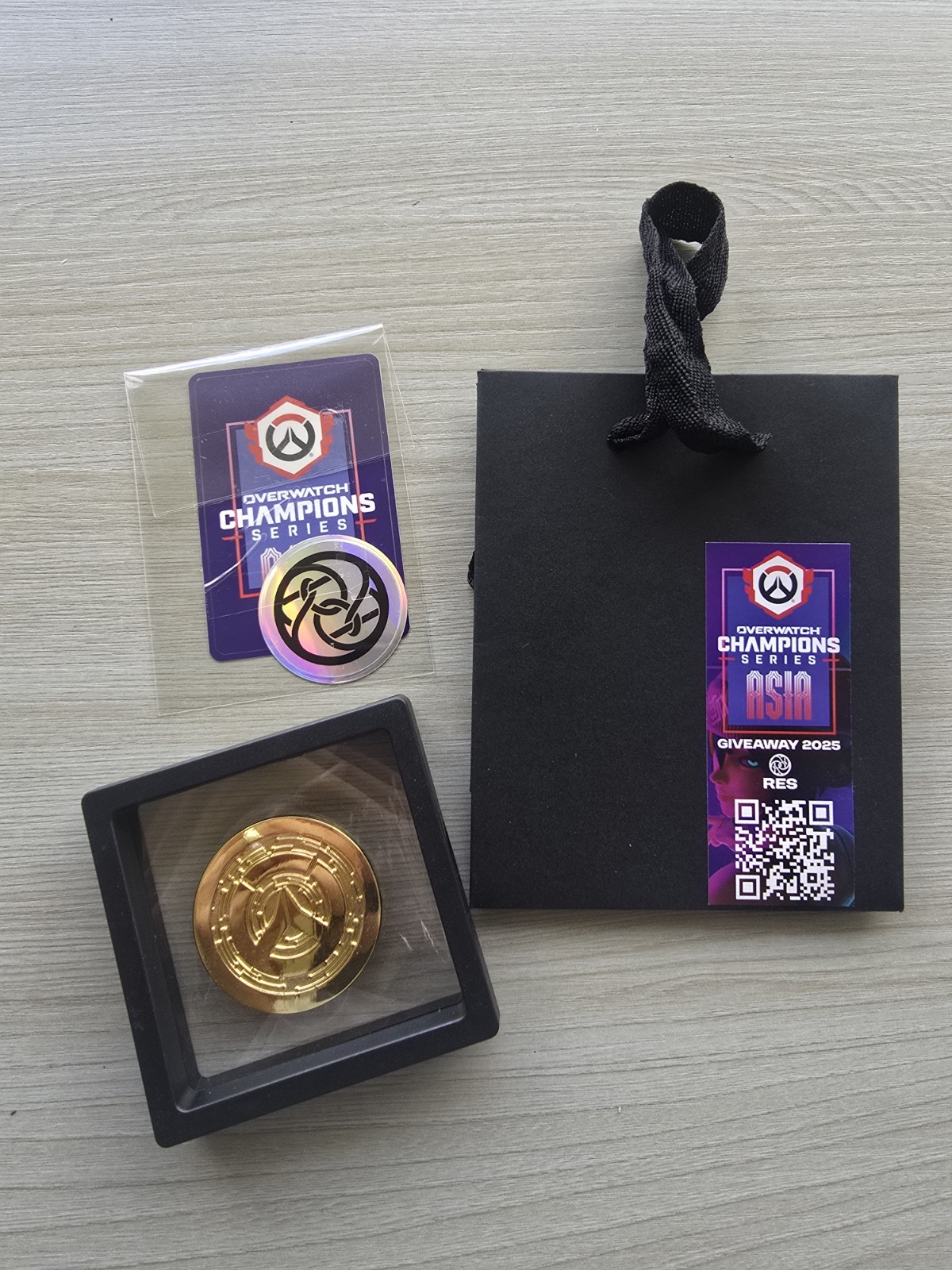 Blizzard Overwatch Championship Series Asia 2025 Coin Medal Giveaway Esports OW
