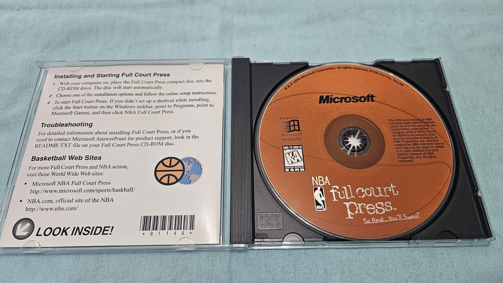 Microsoft NBA Full Court Press PC Games – Complete in Box