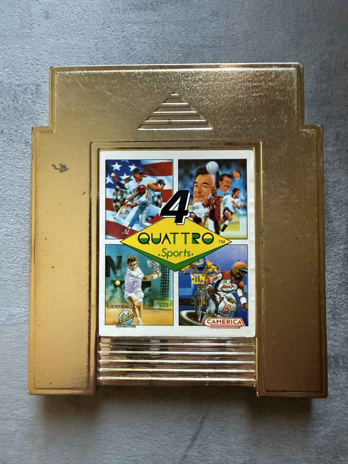 4 Quattro Sports Nintendo Nes 1988 Authentic Tested Works