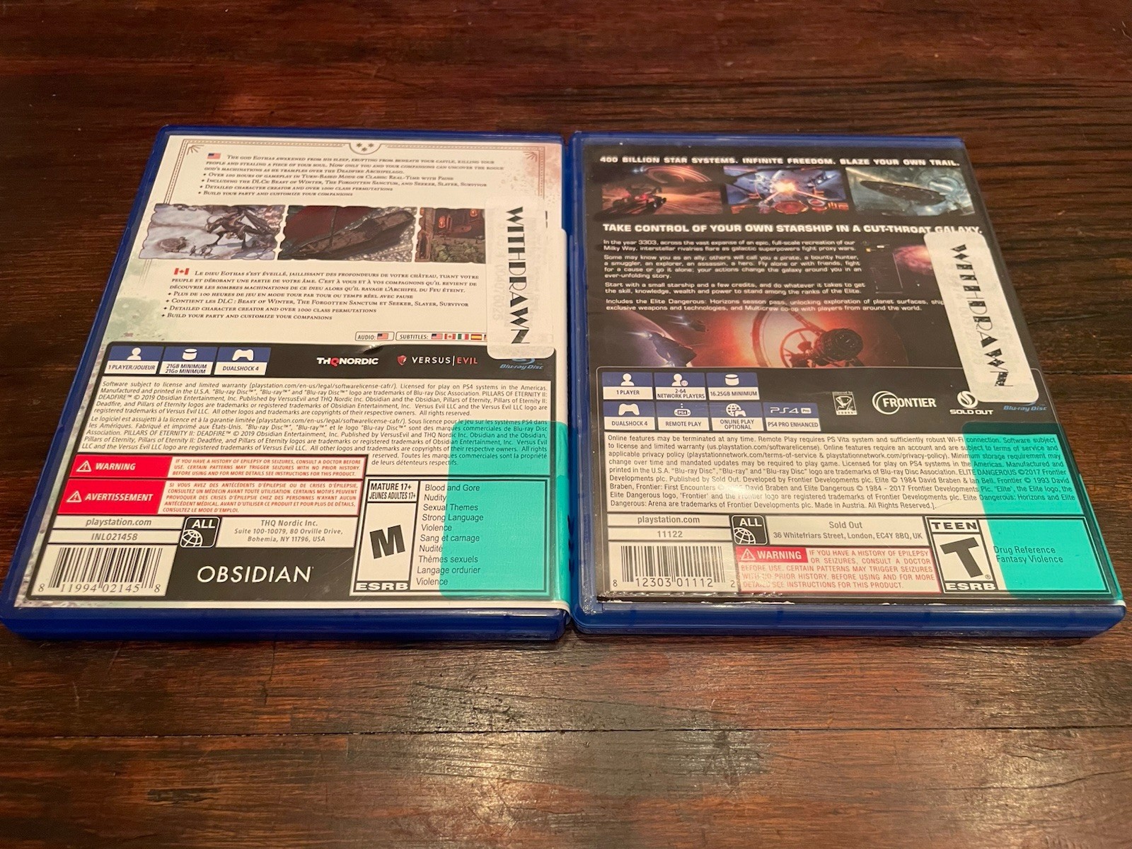 Pillars of Eternity II: Deadfire + Elite Dangerous Legendary Edition – Sony PS4