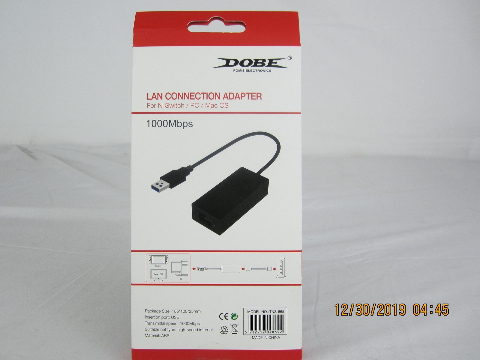 Dobe Wired Internet LAN Adapter For N-Switch/Pc/Mac Os
