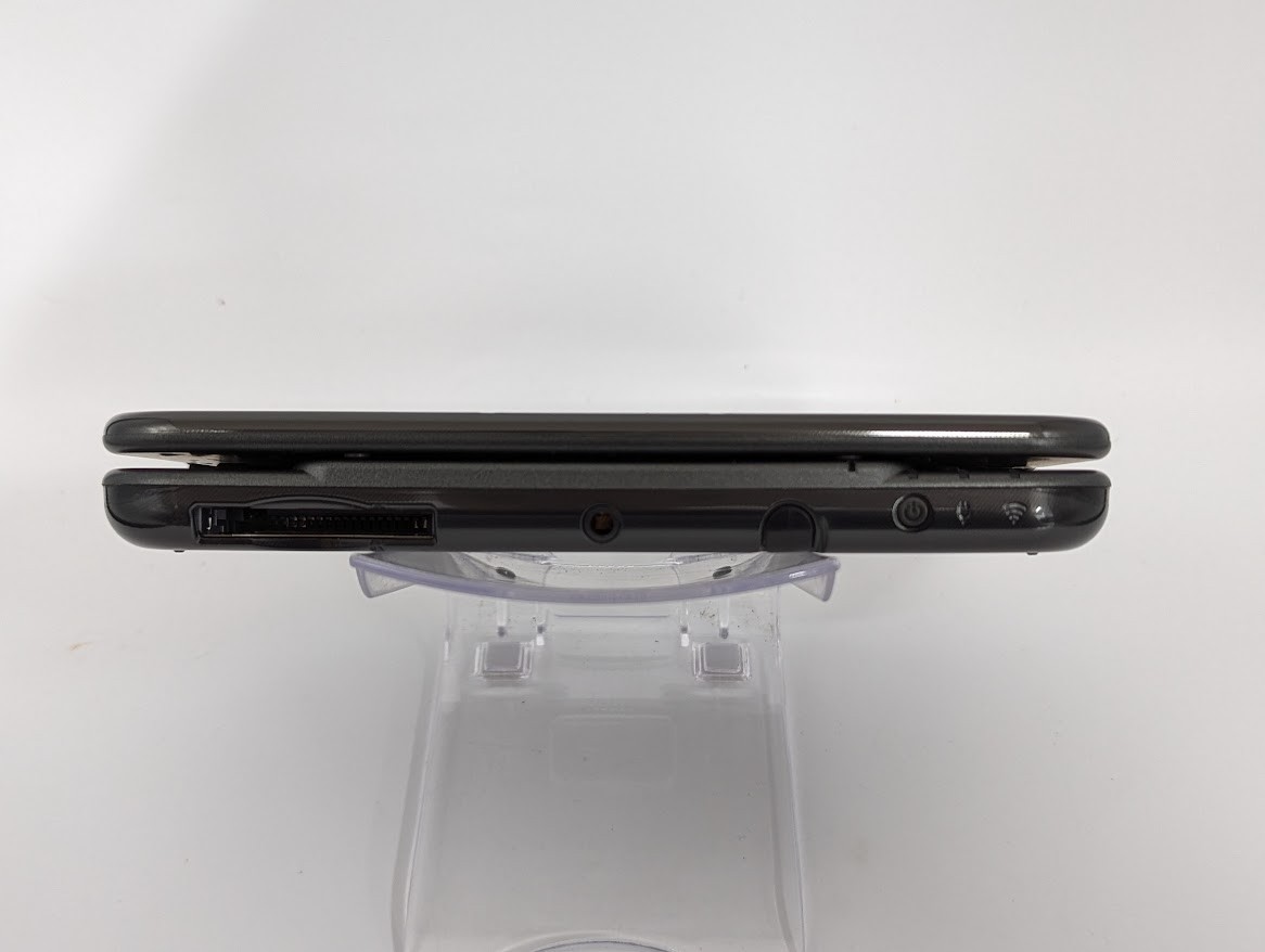 B131 Nintendo new 3DS LL XL console Metallic Black Japan w/pen adapter fx