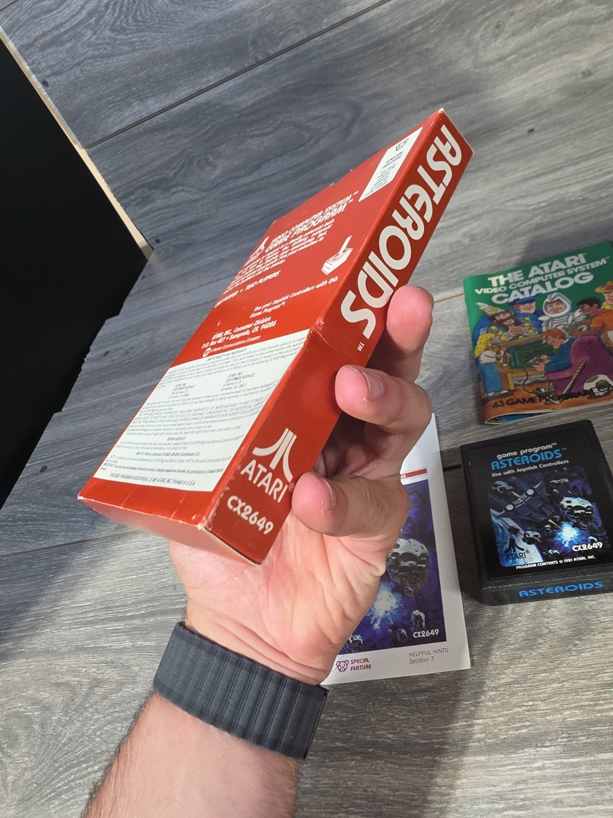 Asteroids (Atari 2600, 1981) w/ Box Manual Tested CIB Complete In Box- [Tested]
