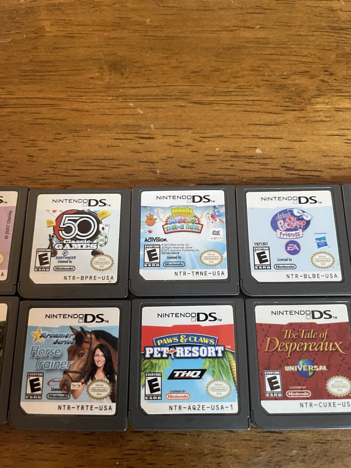 Nintendo DS lite Silver Console (USG-001), 14 DS Games Tested