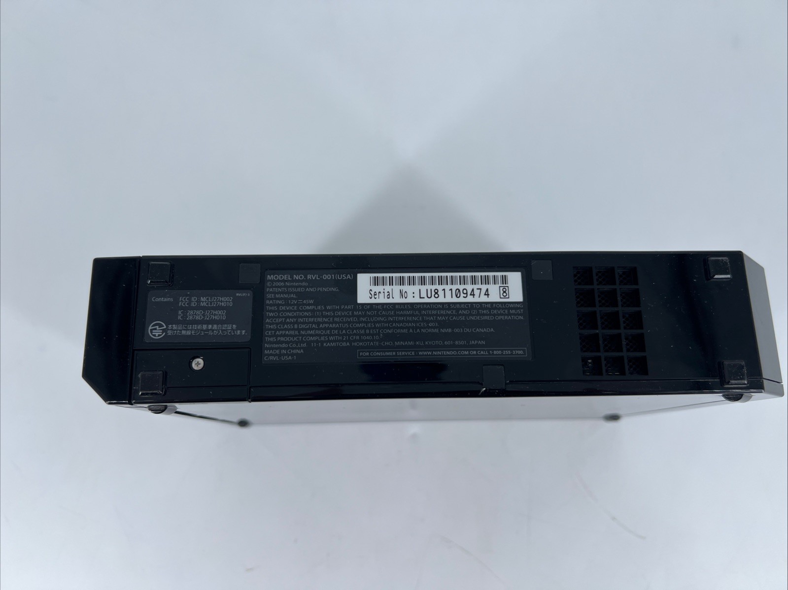 Black Nintendo Wii Console RVL-001, 2 Remotes Motion+ Sports, Resort, Fit+ Board