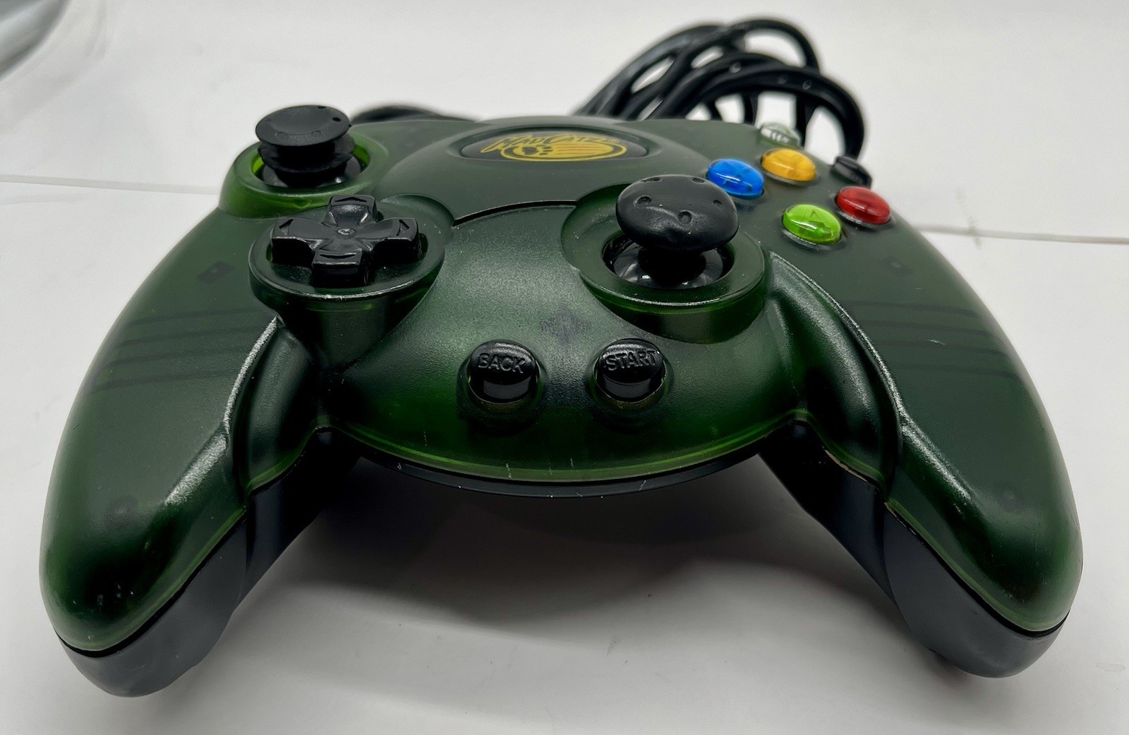 Mad Catz Wired Controller 4516 Xbox Green Clear 2001 Game Pad Tested