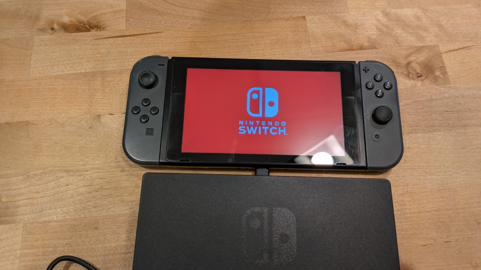 Nintendo Switch with Gray Joy‑Cons + Case + Travel holders + 2 LEGO Games!!