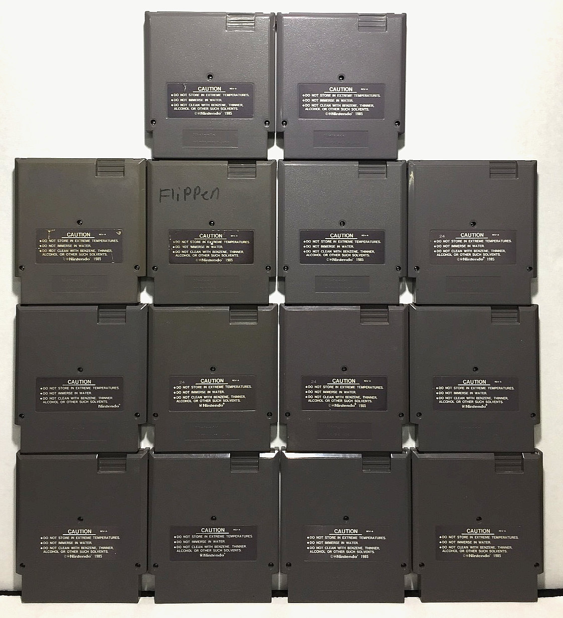 LOT of 14 NES Nintendo Games SUPER MARIO Duck Hunt TECMO BOWL Rad Racer FESTERS