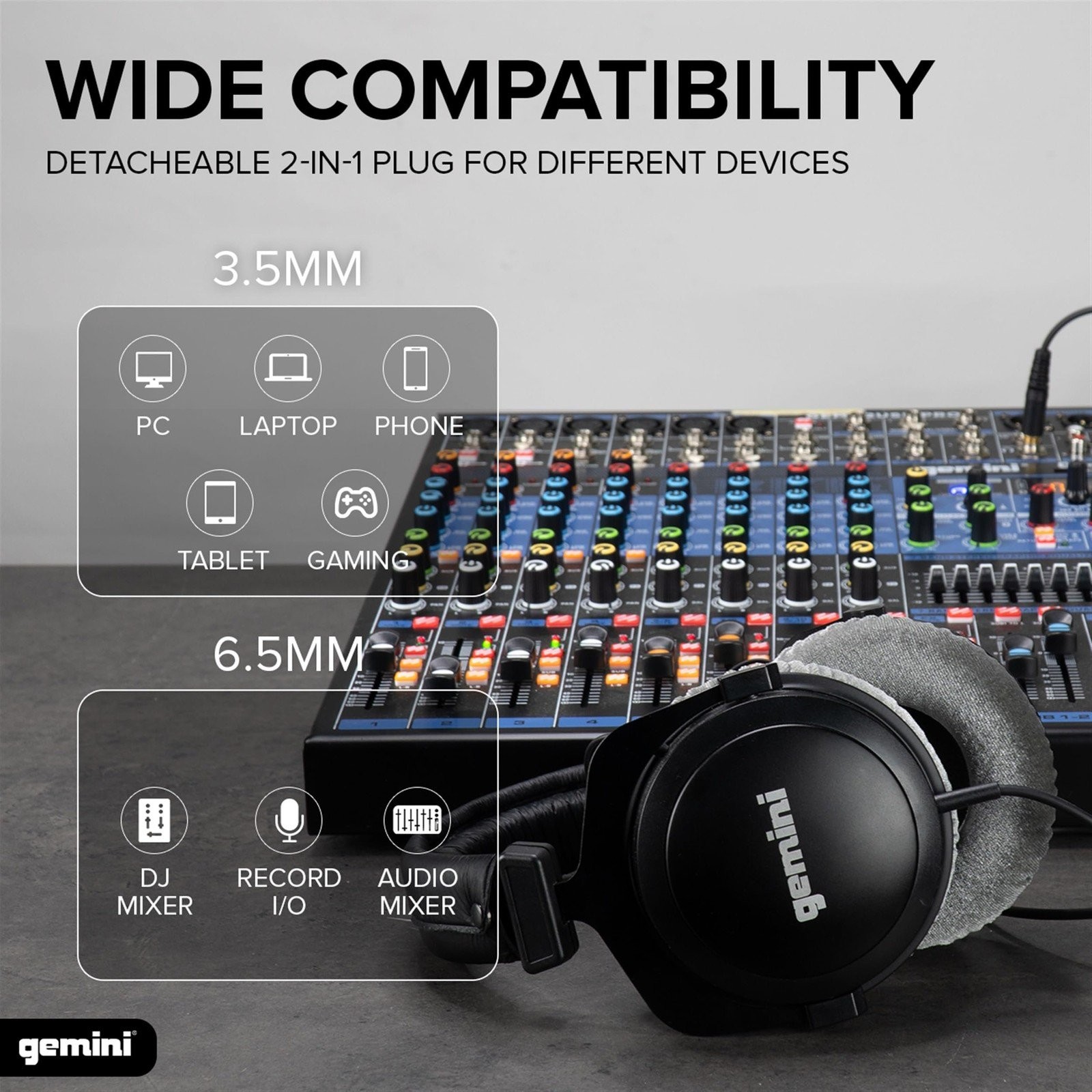 Gemini Sound DJ Equipment Mixing Headset System DJX-1000 Ultimate Over Ear…