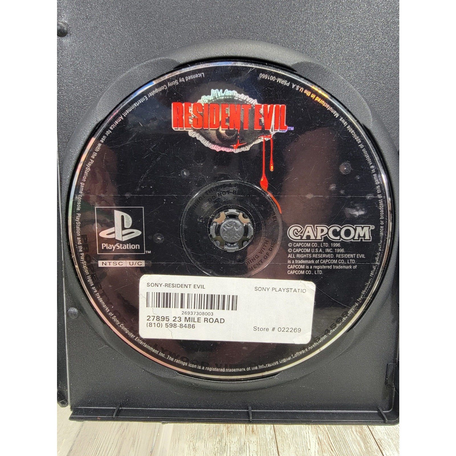 Capcom Resident Evil Sony PlayStation 1996 NTSC-U/C M Mature Game