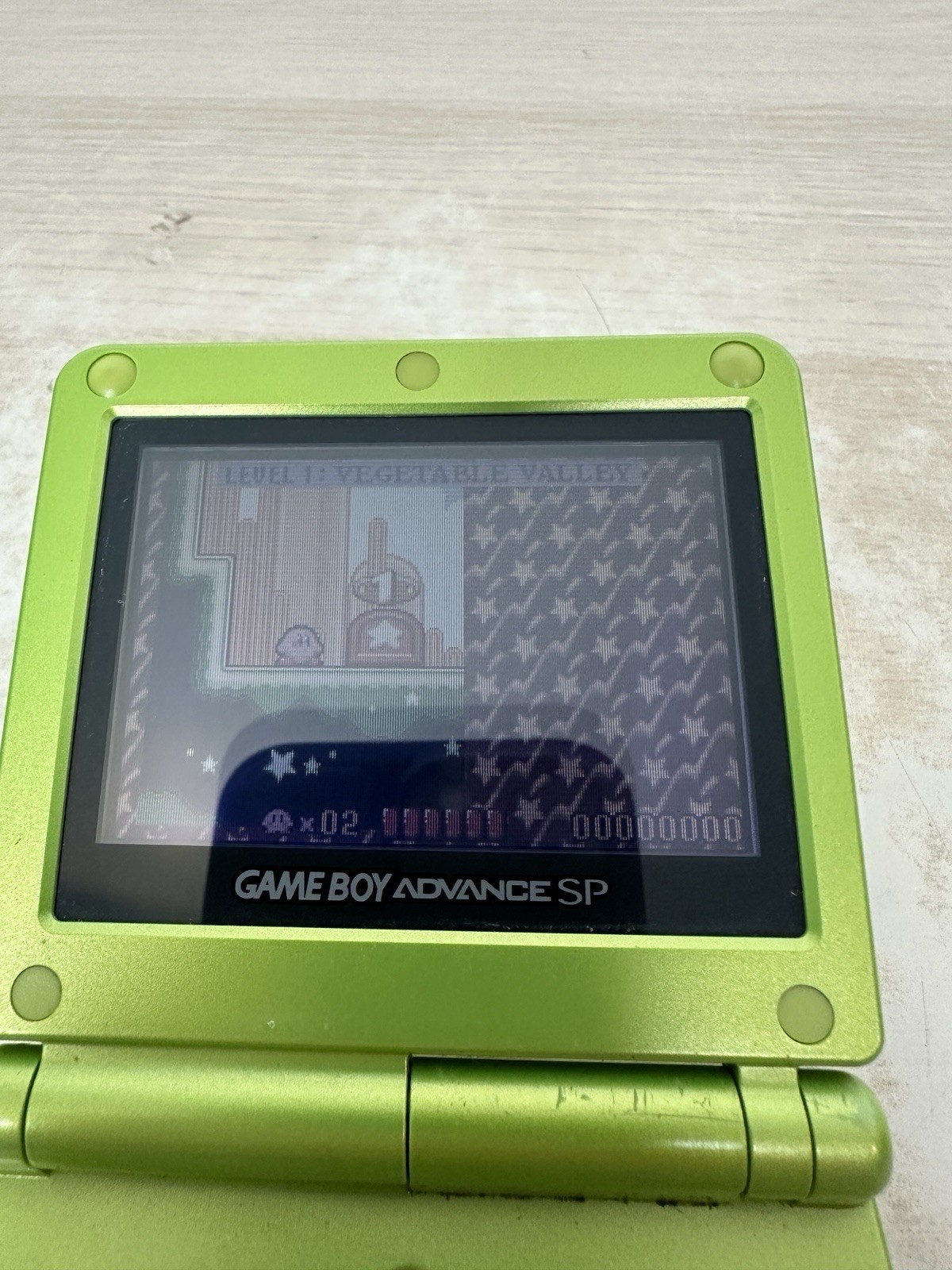 Nintendo Gameboy Advance SP Handheld System Console Lime Green (AGS-001) Tested