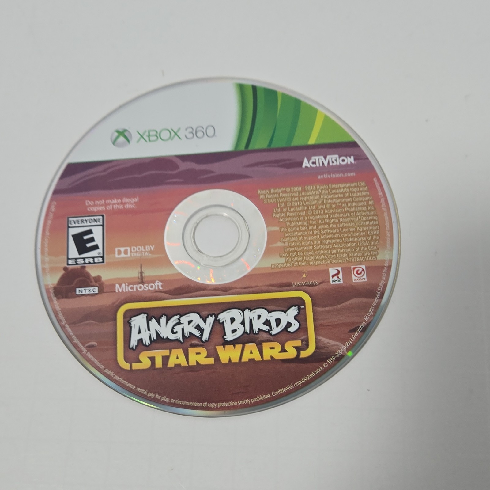 Activision Angry Birds Star Wars Xbox 360 (2013) E NTSC-U/C Better w/Kinect