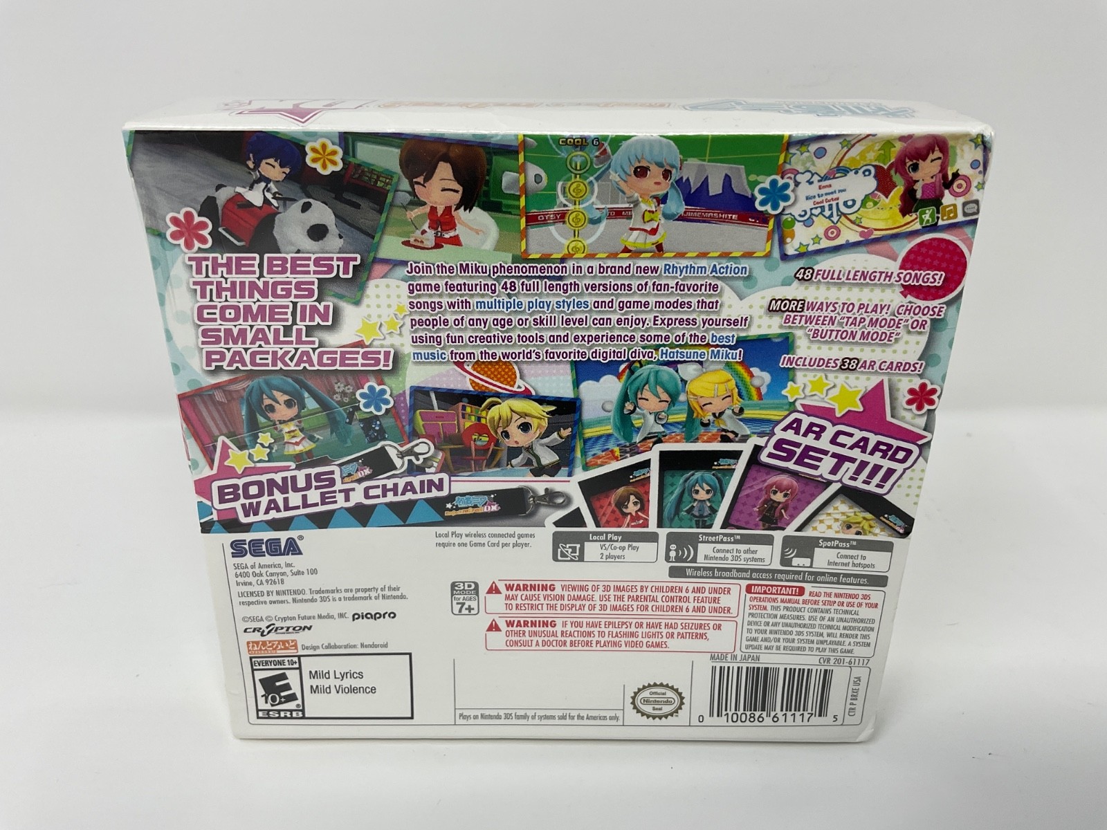 Hatsune Miku: Project Mirai DX (Nintendo 3DS, 2015) Bonus Extras