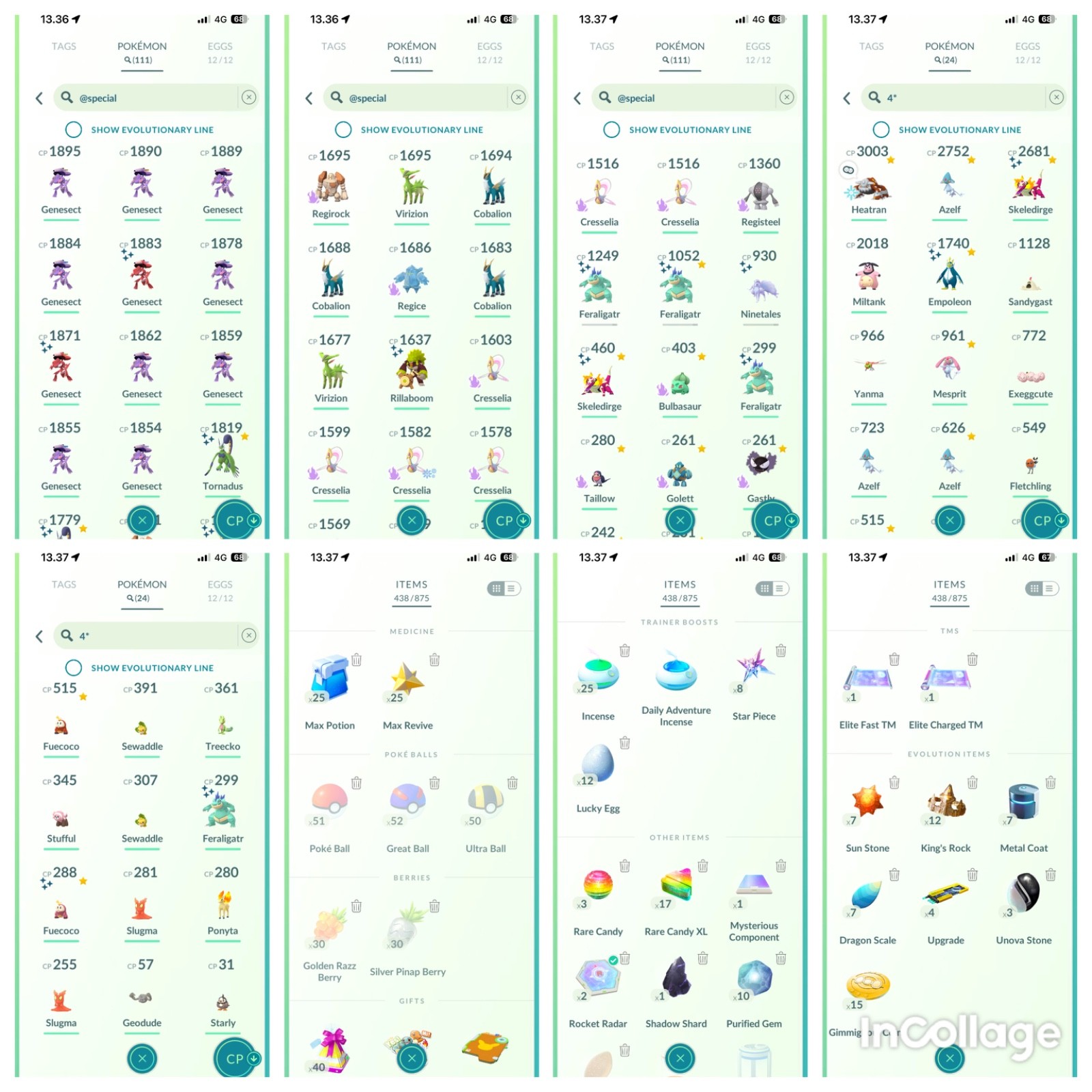 Poke AccGo|Lvl61|131Legendaries|248 Shinies|Instan Deliver 24/7