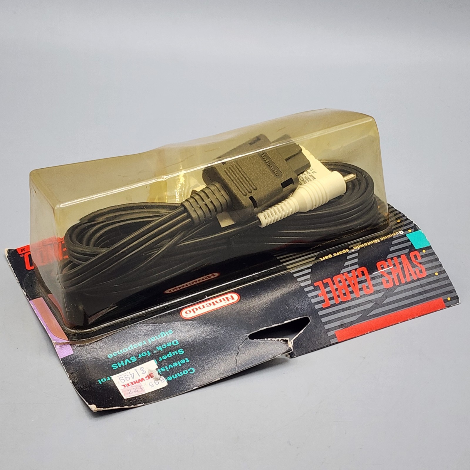 OEM Super Nintendo SNES SVHS TV A/V Cable NIP -Factory Sealed- N64/Gamecube NEW