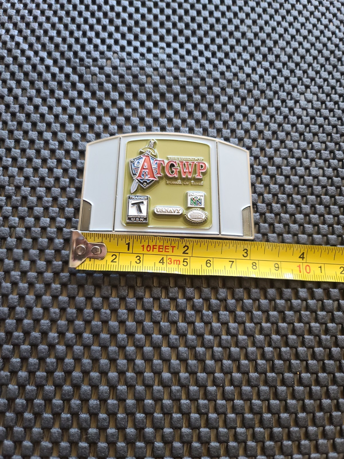 Legend of Zelda Ocarina of Time Challenge Coin Medal Nintendo 64 Promo US NAVY R