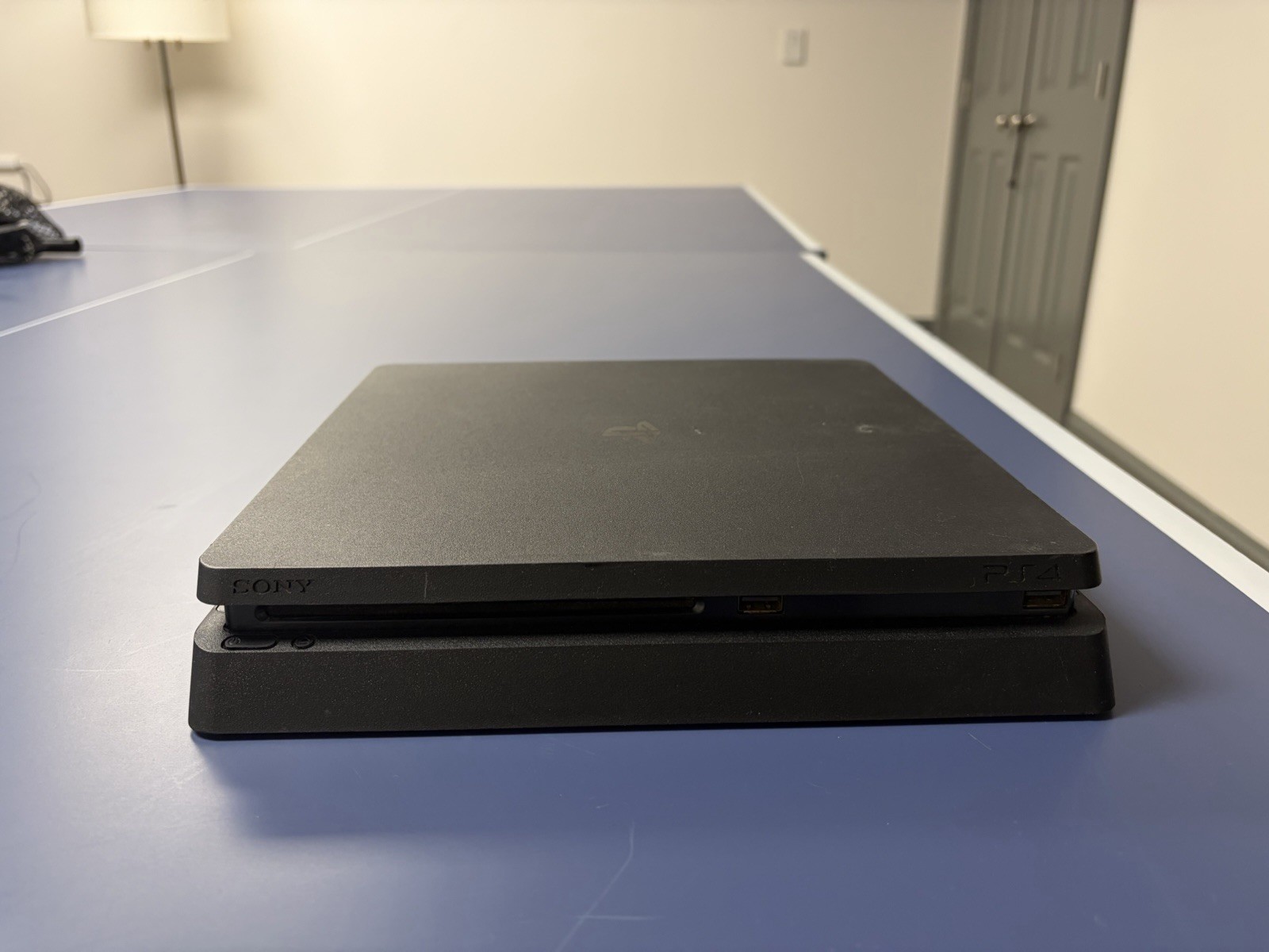 Lightly used Black Ps4 slim console with power and HDMI cord, 500gb of storage