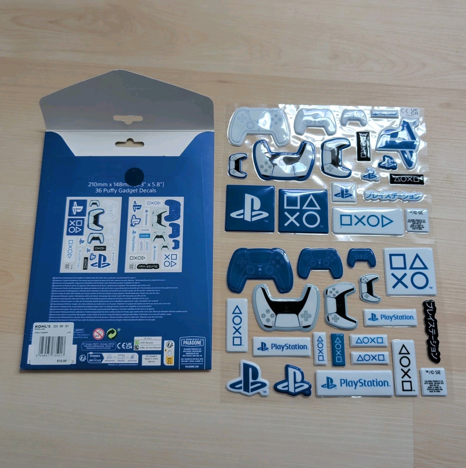 Paladone PlayStation Puffy Gadget Decals 36 Total Srickers New-Opened