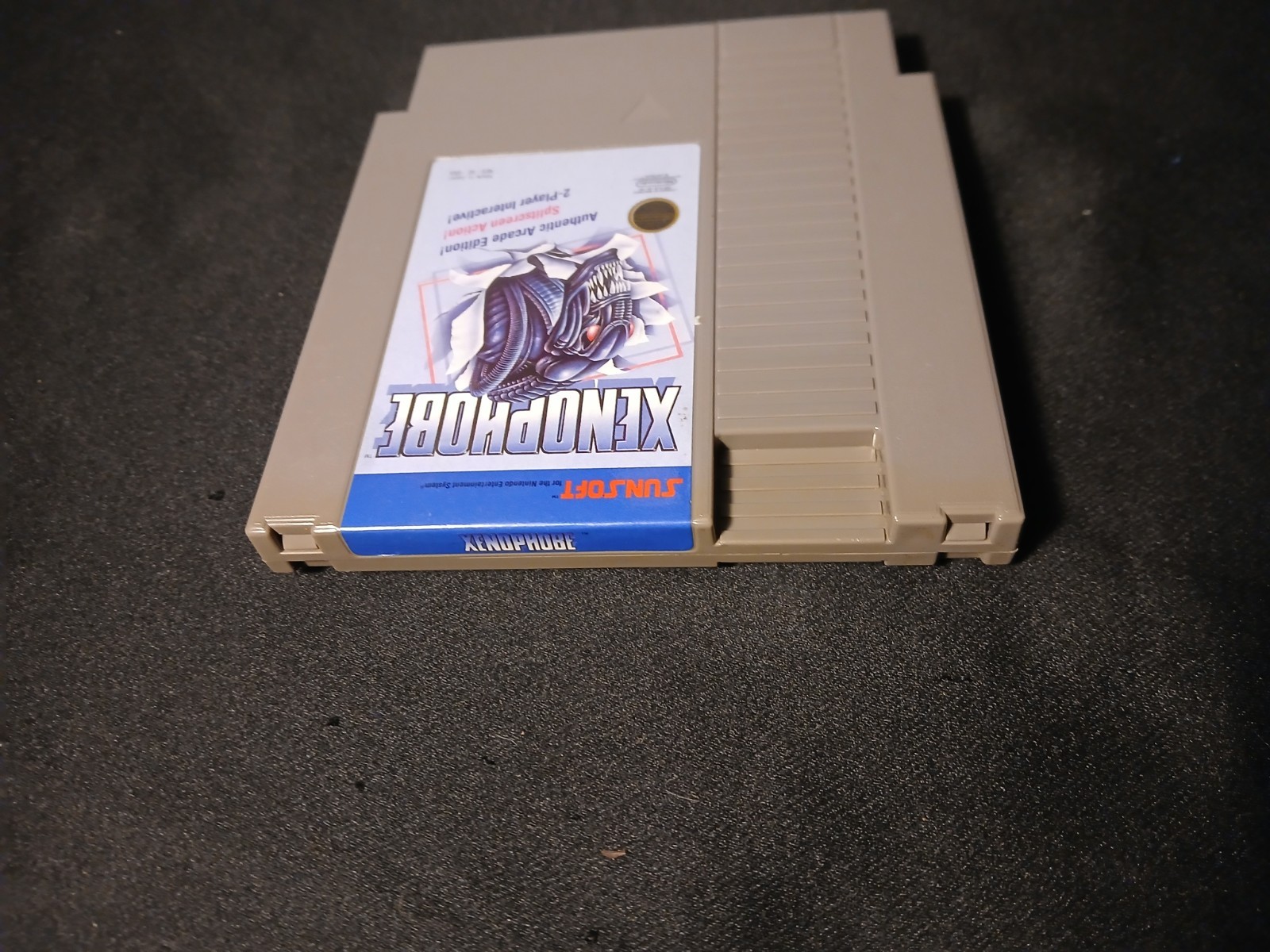 Xenophobe NES Nintendo Game Cartridge Tested Authentic Sunsoft PCB Verified