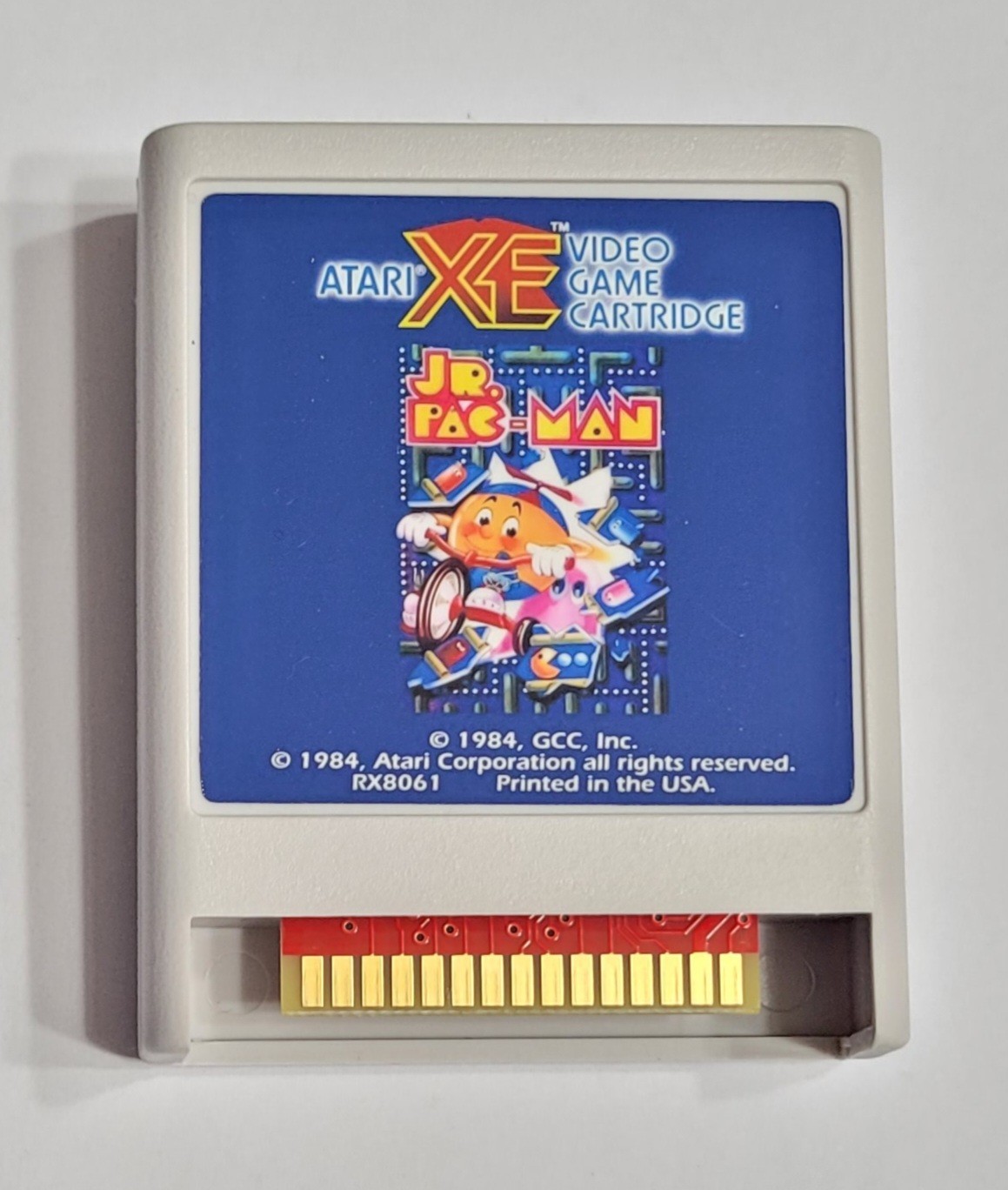 JR. PAC-MAN 16K Atari 400/800/XL/XE Game cartridge tested