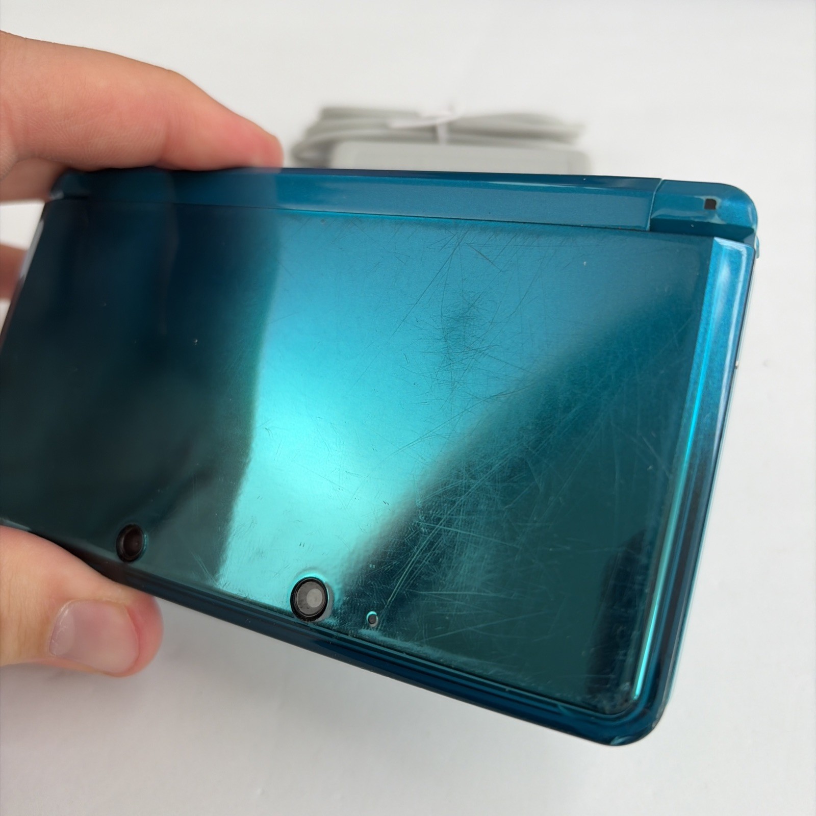 Nintendo 3DS System – Aqua Blue, Charger & Tested US Model