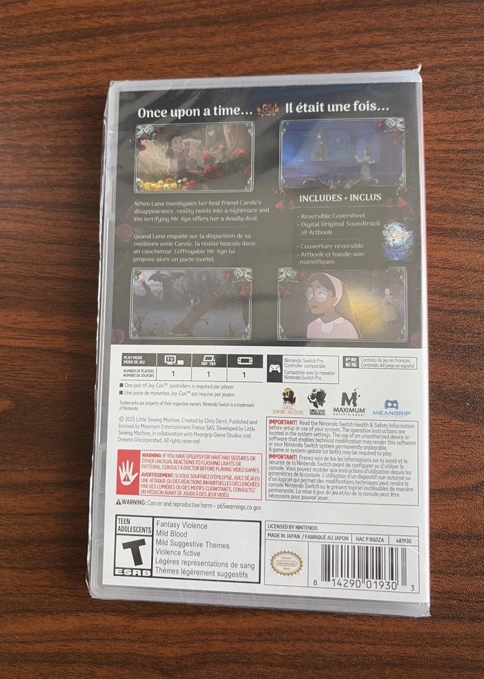 Bye Sweet Carole – Nintendo Switch – Brand New Sealed