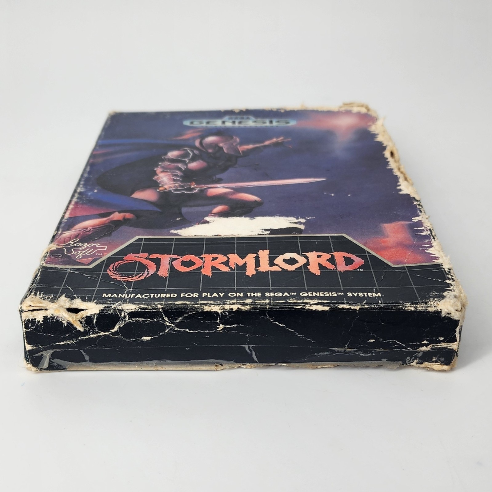 Stormlord Sega Genesis Complete Case Cart Manual CLEANED & TESTED w/ Protector!