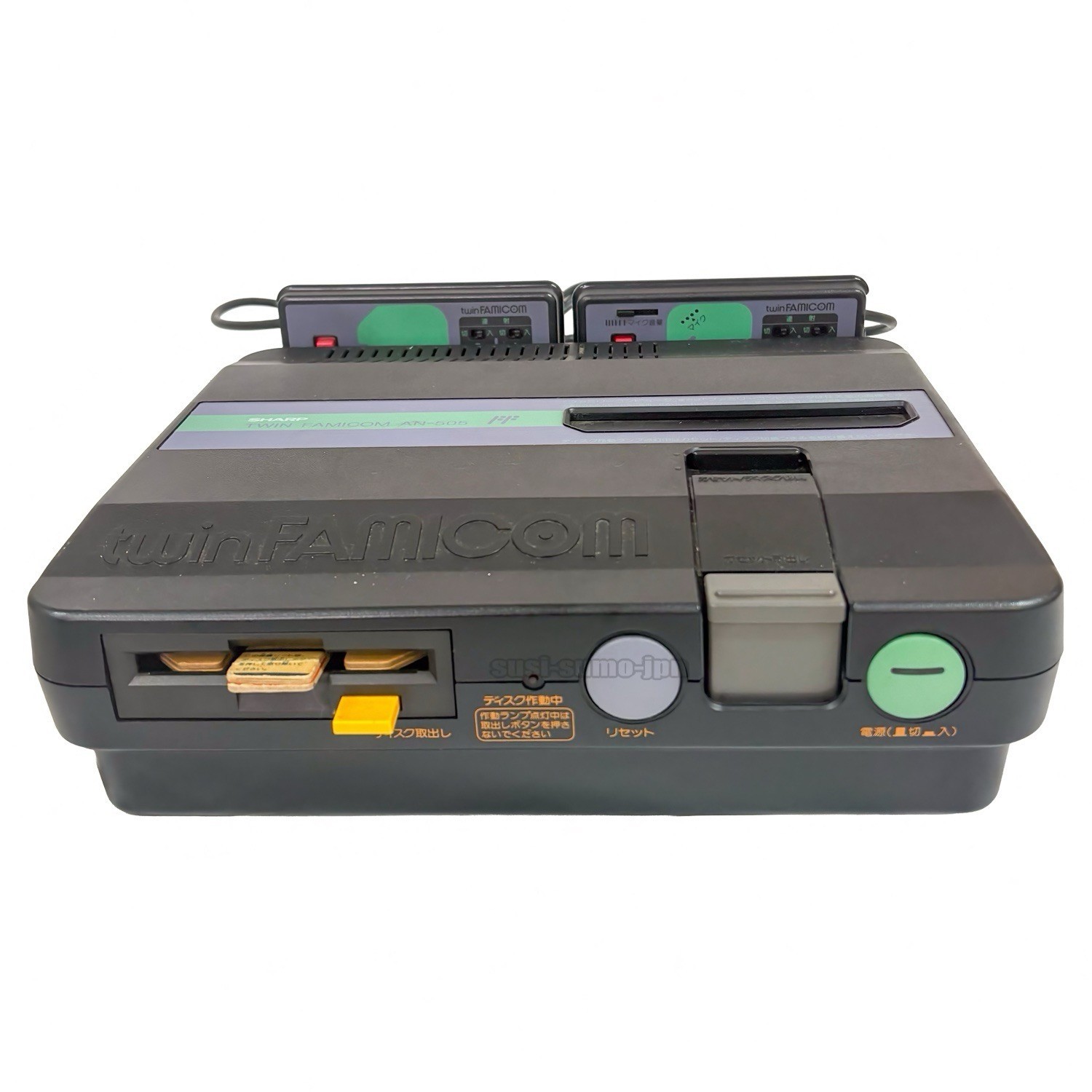 Sharp Twin Famicom Console Black AN-505-BK New Belt Replaced Tested Console Only