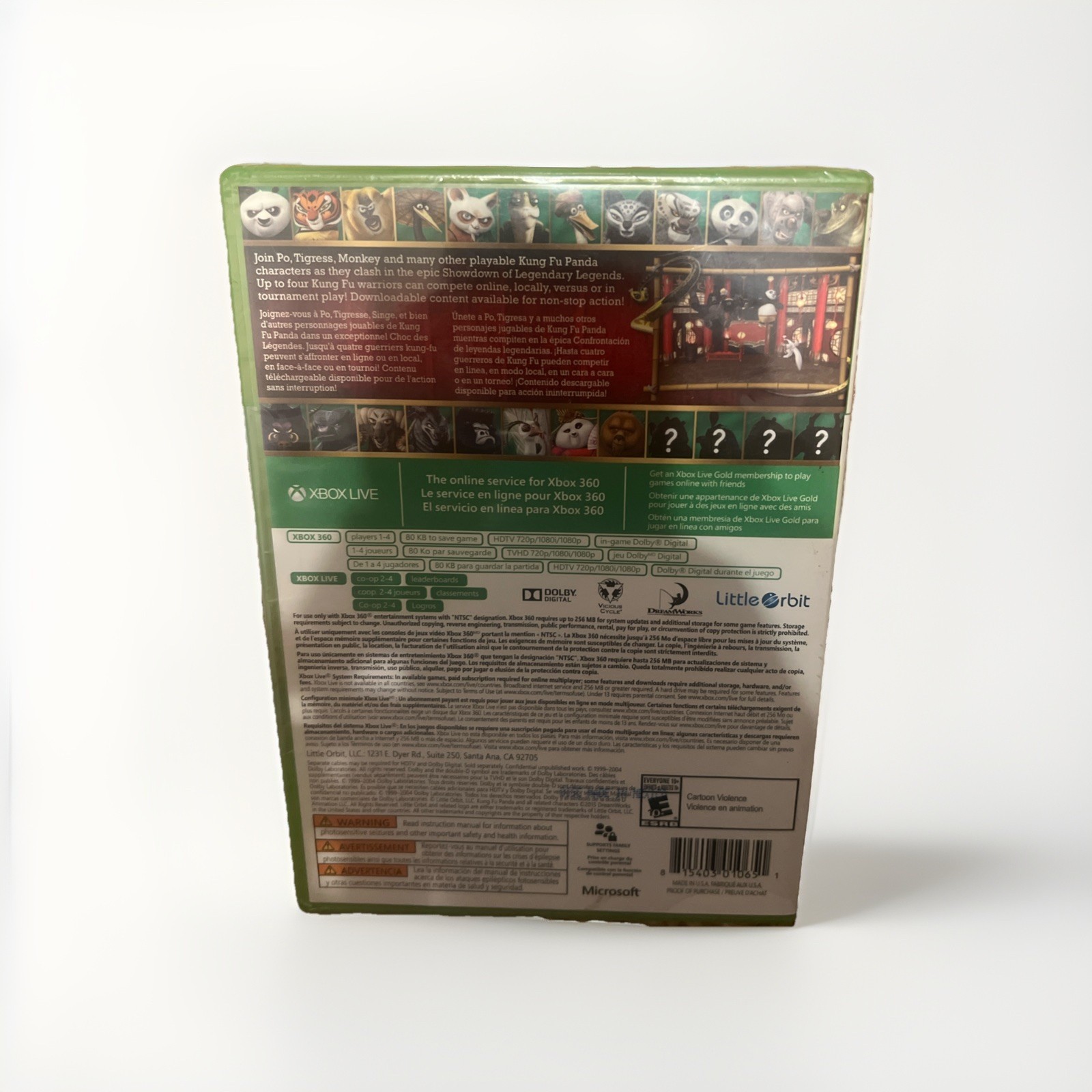 Kung Fu Panda Showdown Of The Legendary Legends – Xbox 360 Authentic -New!
