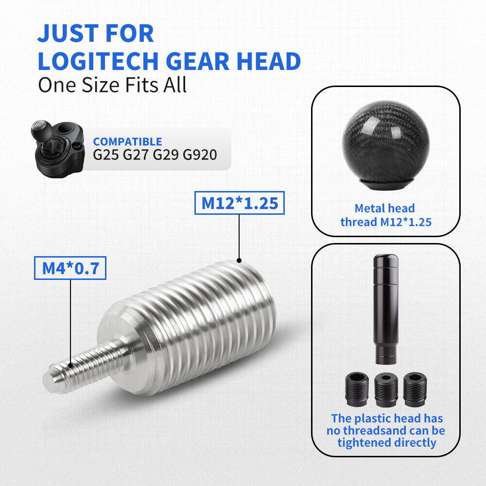 SHIFT KNOB MOD for Logitech G27 G29 G920 G923 Shifter (ADAPTER IS INCLUDED)