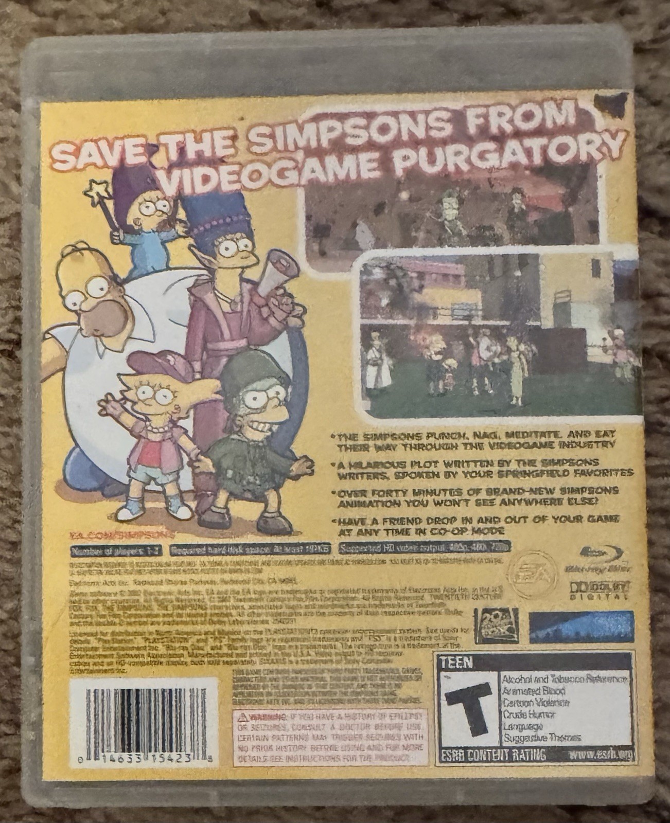 The Simpsons Game – PlayStation 3 / PS3 – 2007 – Complete w/ Manual