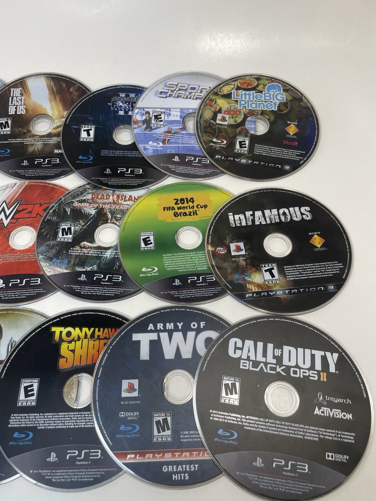 Sony PlayStation 3 Loose Game Lot Of 25 Untested Condition Varies
