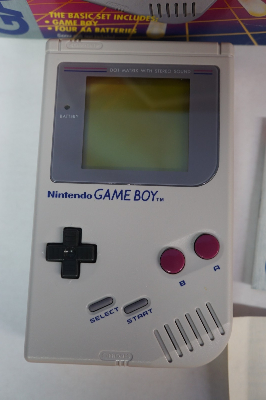 Nintendo Game Boy Launch Edition Handheld System – Gray W/Box