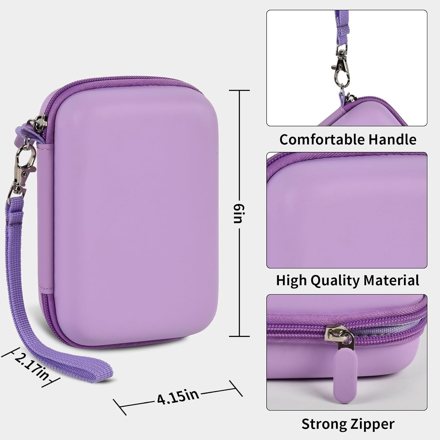 Shockproof and Waterproof Handheld Game Console Case with Accessories Pouch