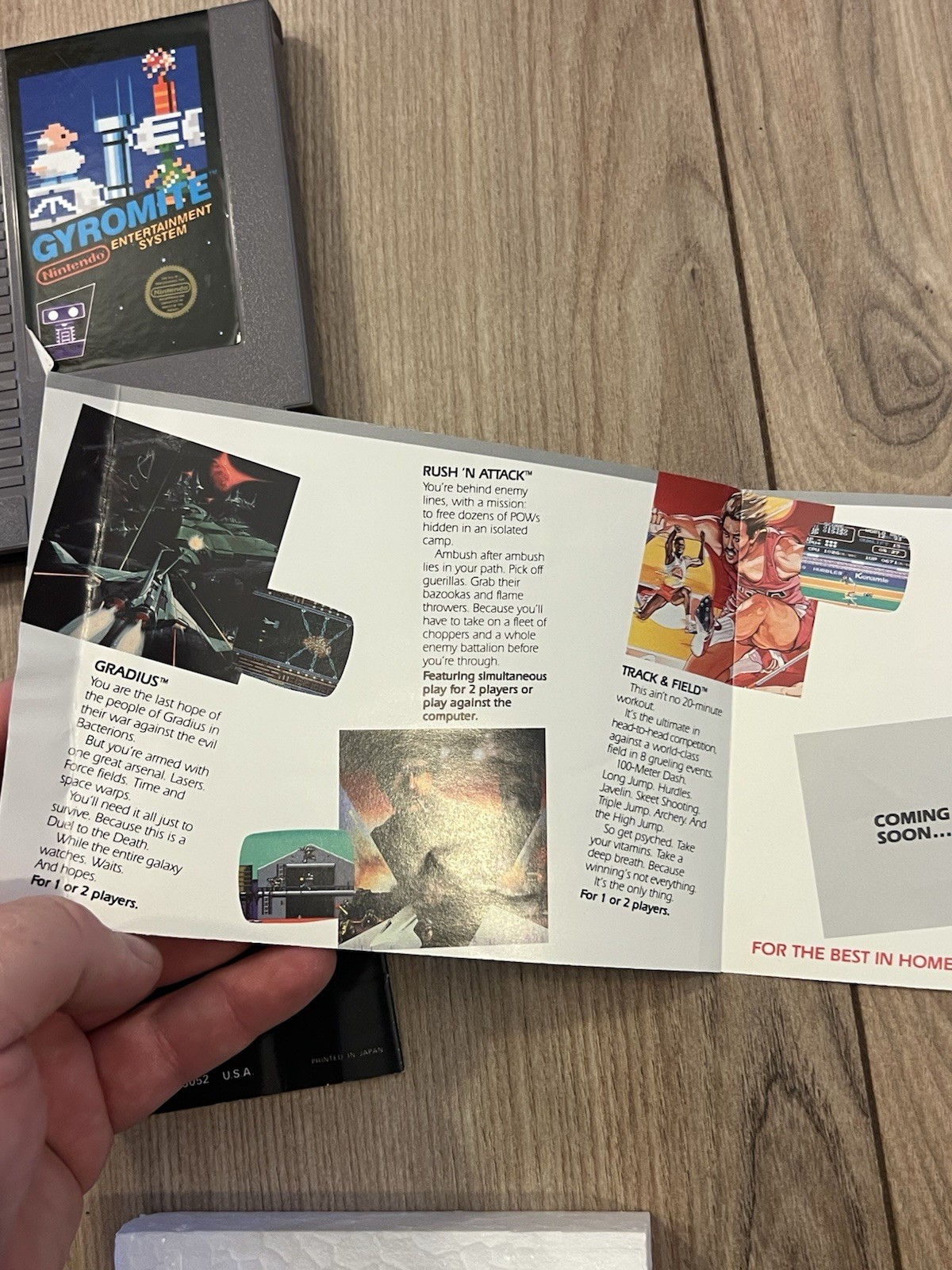 Gyromite (Nintendo NES, 1985) 5-Screw w/ Hangtab Black Box CIB Complete Tested