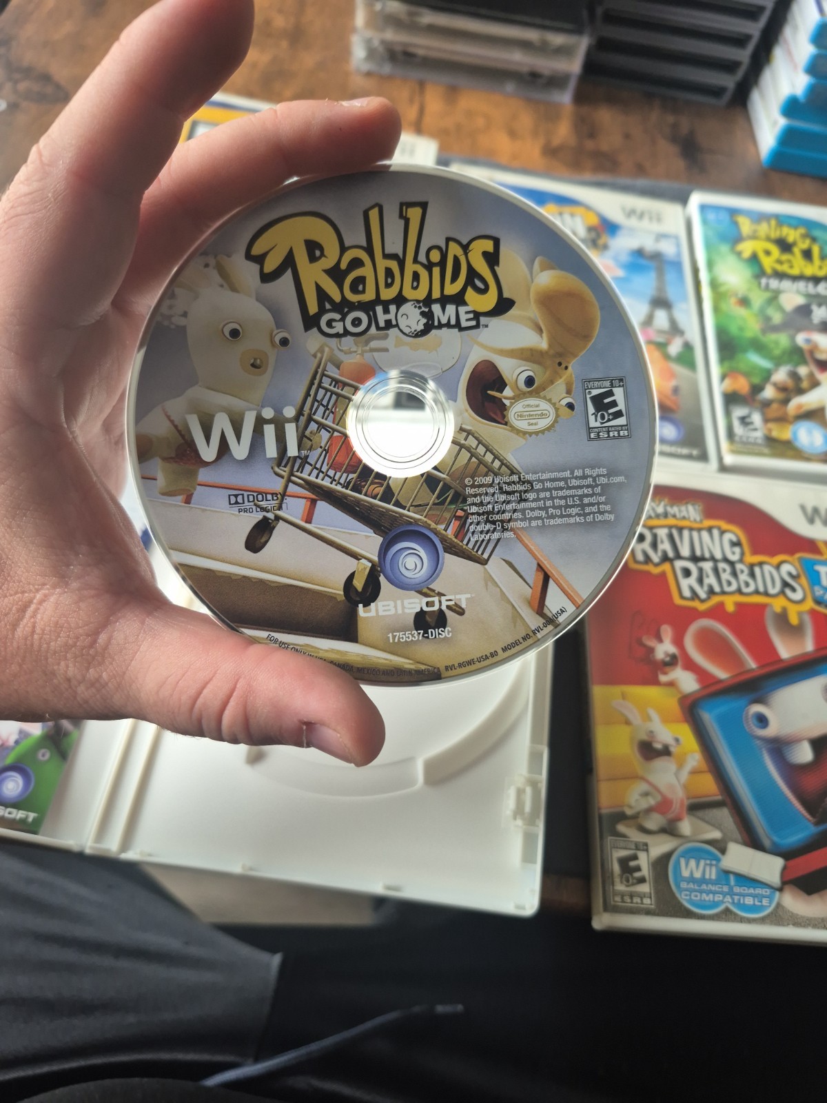 Nintendo Wii RAYMAN RAVING RABBIDS 5 Game CollectionFUN