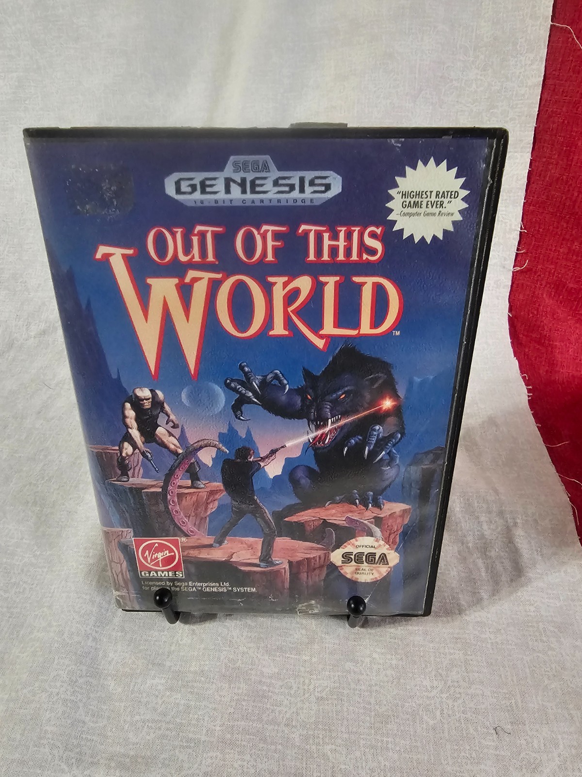 Out of This World (Sega Genesis, 1994) Cartridge T-70106 1 Year Guarantee Tested