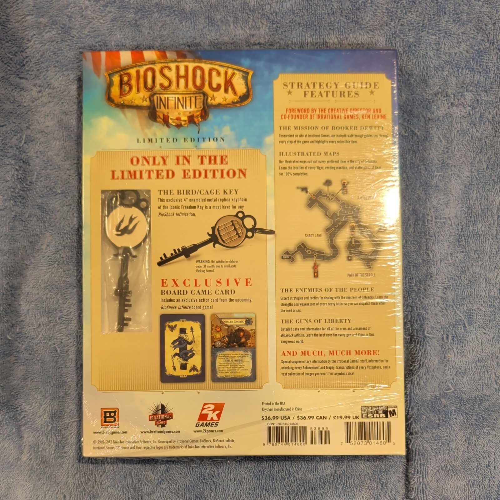 Bioshock Infinite Official Limited Edition Strategy Guide Hardcover Sealed w Key
