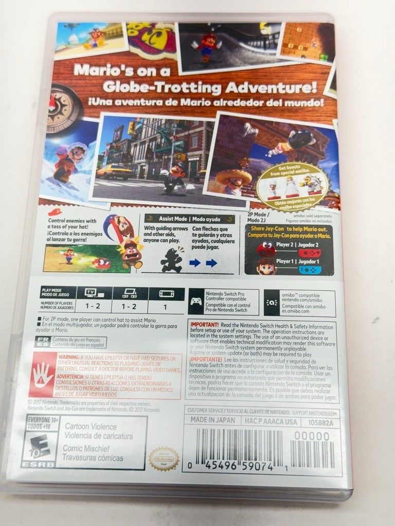 Super Mario Odyssey (Nintendo Switch) CIB Complete Free Shipping