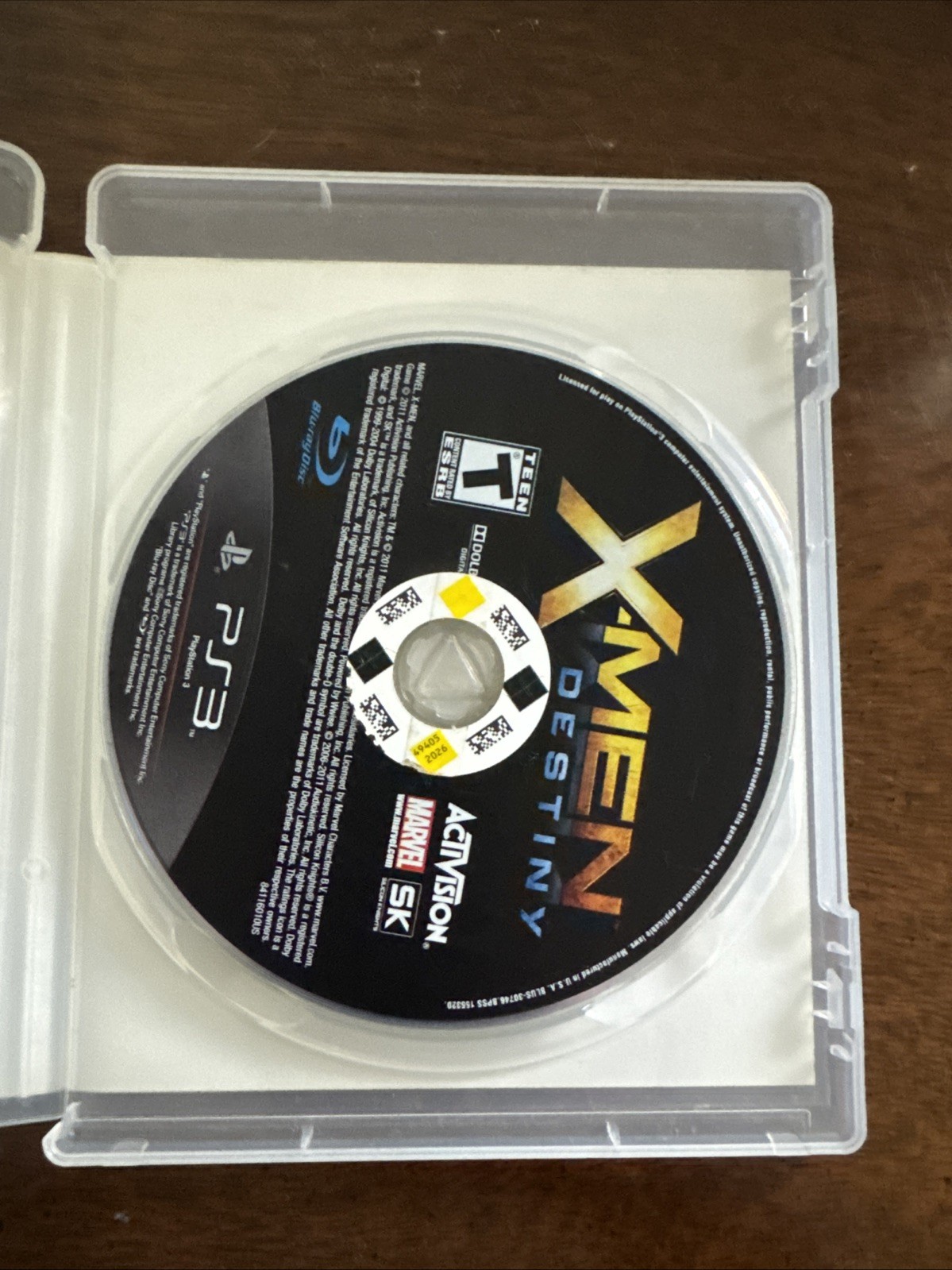 X-Men: Destiny Sony PlayStation 3, 2011 No Manual Tested